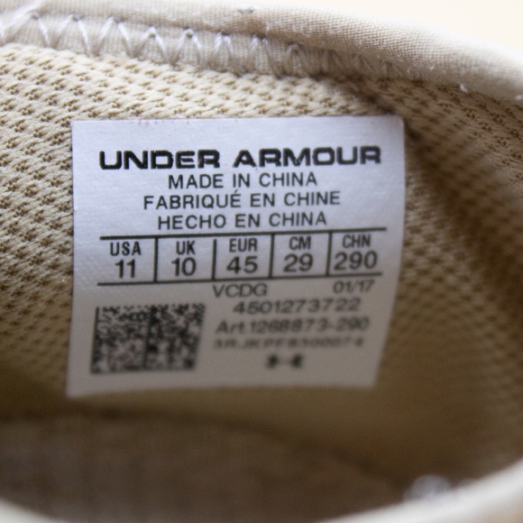 Under Armour Kilchis Khaki Shoes 1268873-290 Men's Size 11 - Picture 7 of 8